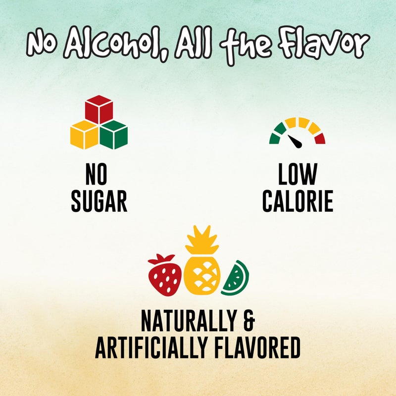 SINGLES TO GO! Margaritaville Singles to Go Water Drink Mix, Variety Pack, Includes 4 Flavors: Caribbean Fruit Punch, Pina Colada, Strawberry Daiquiri, And Margarita,1 Box (40 Single Servings) - Image 2